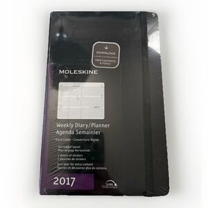 Moleskine 2017 Weekly Diary/Planner Hardcover Black Horizontal Layout